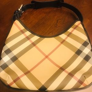 Authentic Burberry Nova Check Barton Hobo Bag